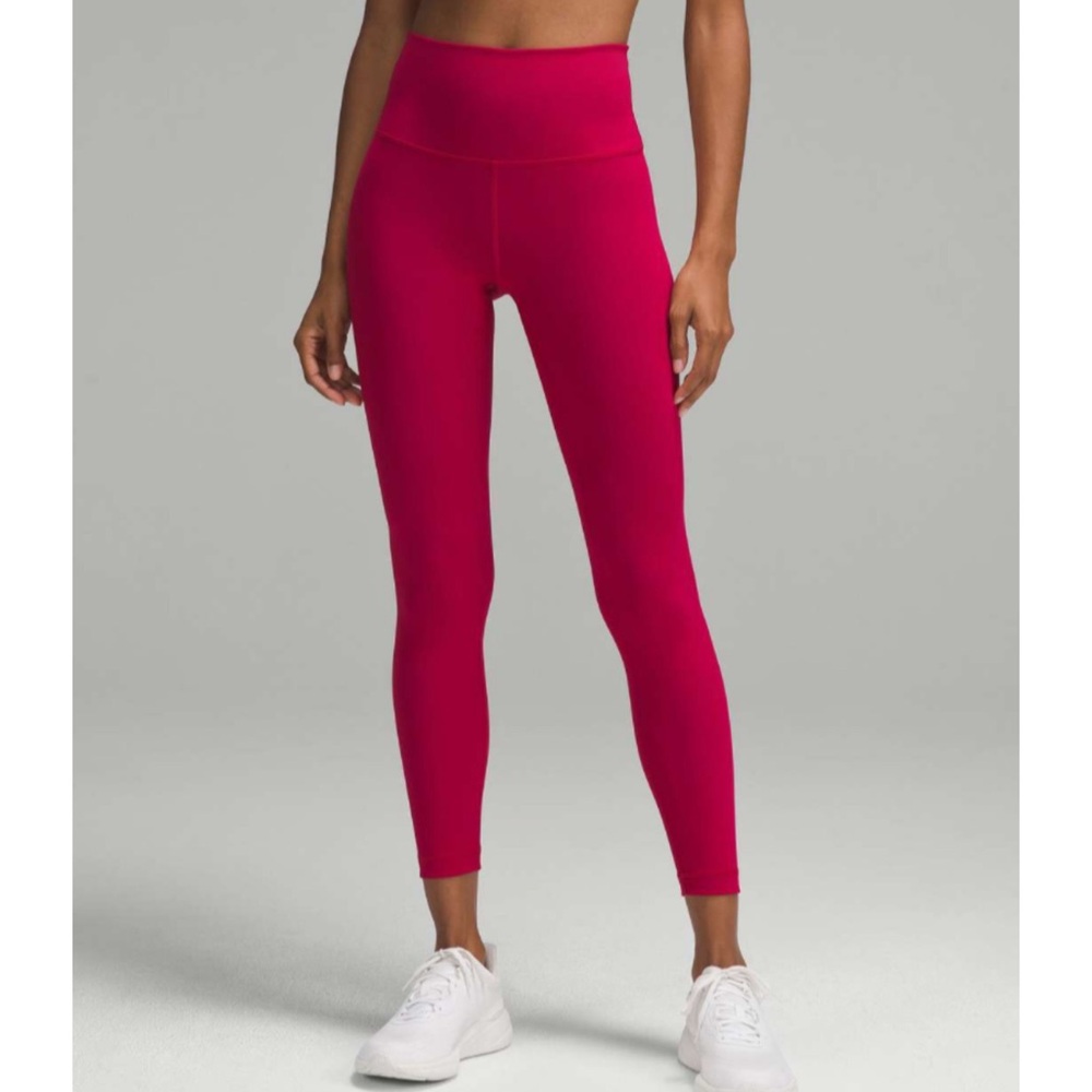 Lululemon Wunder Train High Rise Tights Leggings Ruby Red 14 NWT